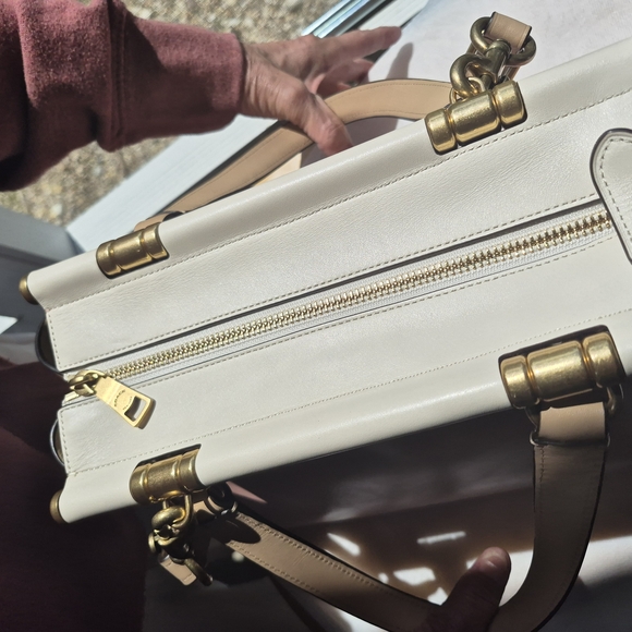 Coach Pink and Cream Women's Bag - Picture 4 of 10